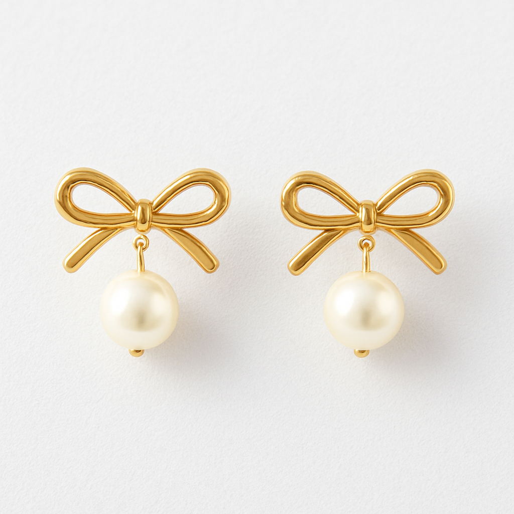 Pearl Bow Studs