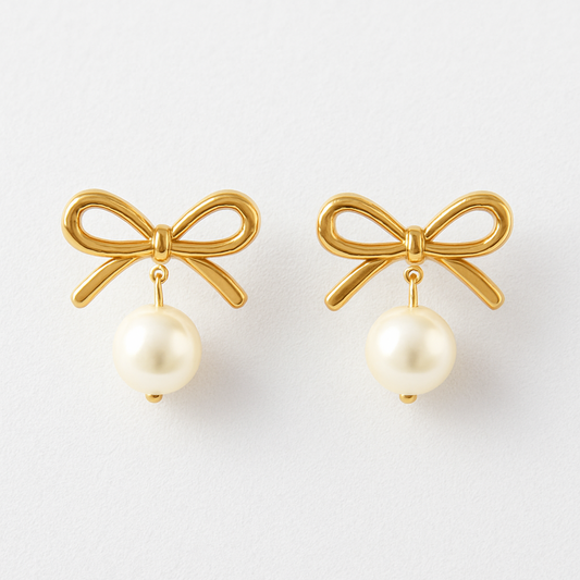 Pearl Bow Studs