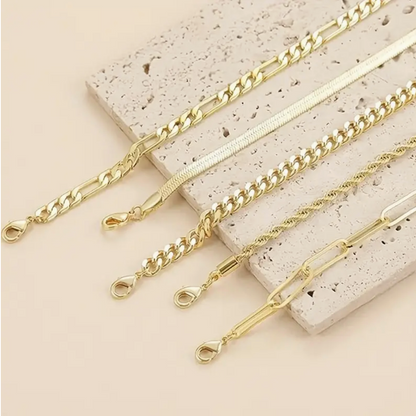 Essential Stacking Bracelet Set -Gold