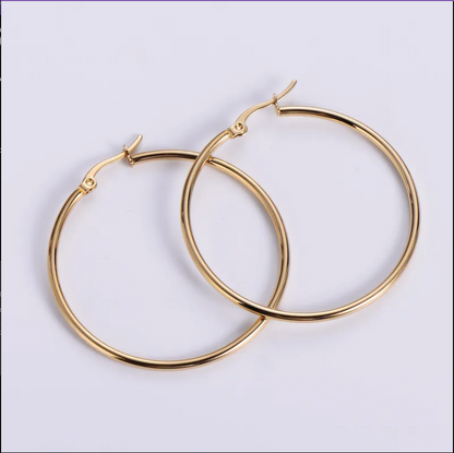 Luxe Loop Hoop Earrings
