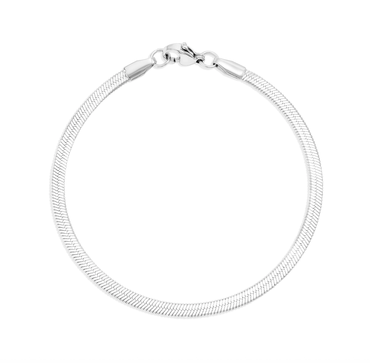 Striking Yet Subtle Herringbone Bracelet