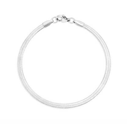 Striking Yet Subtle Herringbone Bracelet